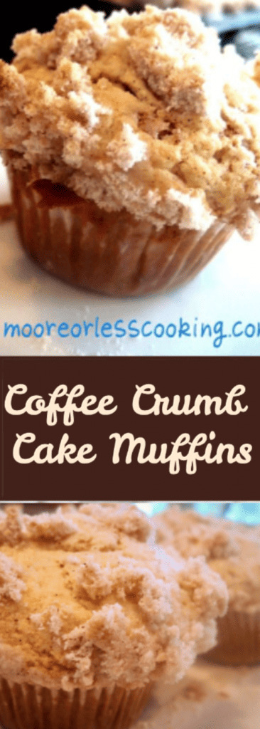 Coffee Crumb Cake Muffins - Moore or Less Cooking