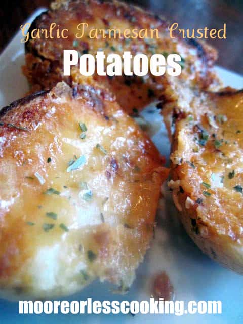 Garlic Parmesan Crusted Potatoes