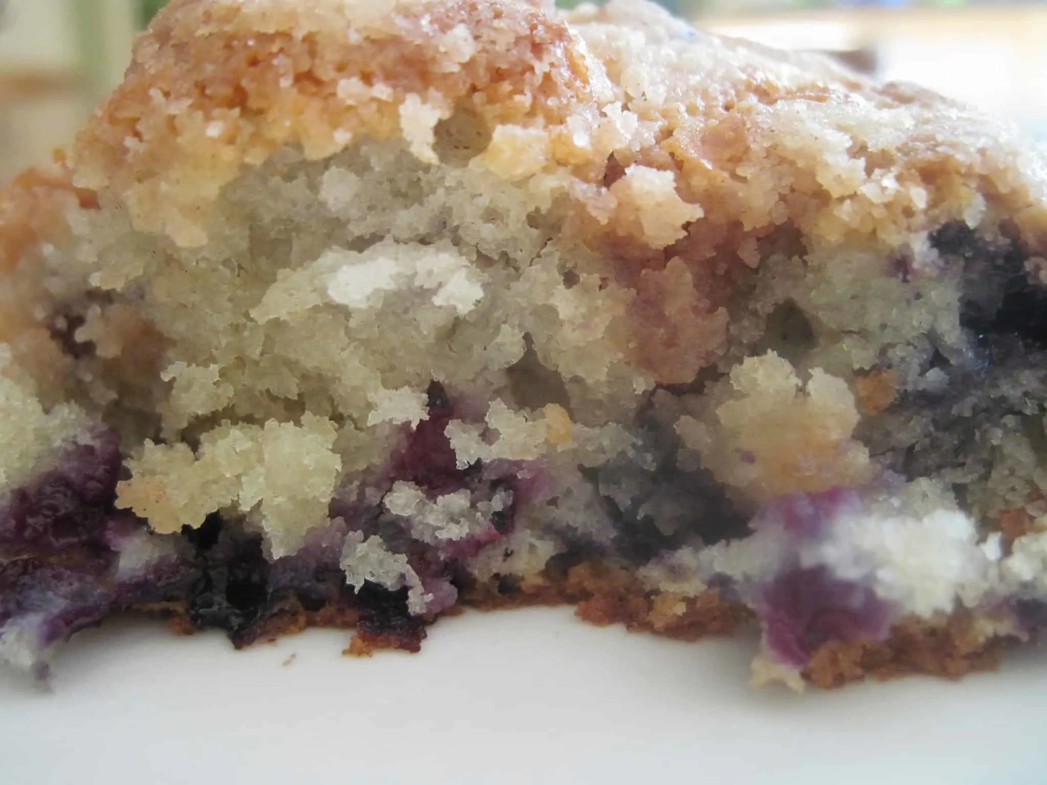 A yummy moist blueberry coffee cake that does not include coffee, it’s supposed to be eaten alongside a cup of coffee. via @Mooreorlesscook