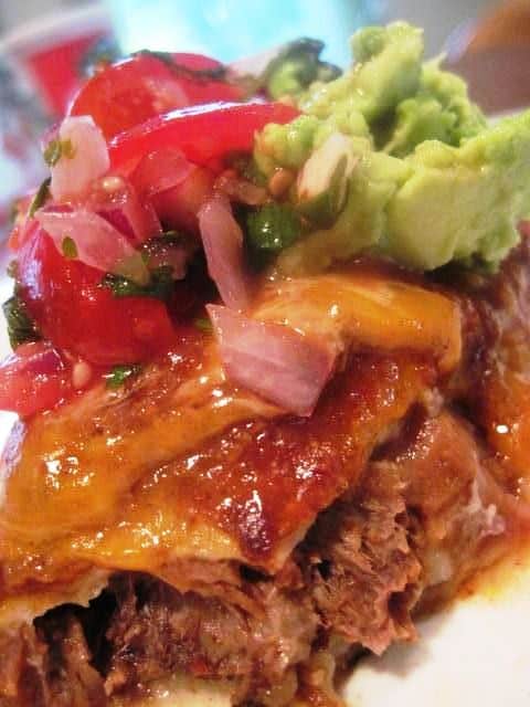 Slow Cooker Shredded Beef Burritos Moore Or Less Cooking