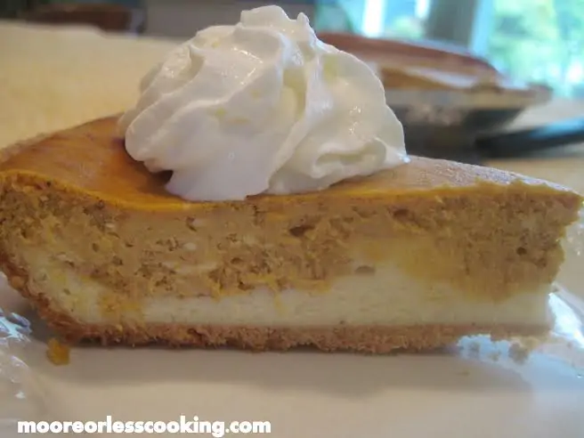 DOUBLE LAYER PUMPKIN CHEESECAKE