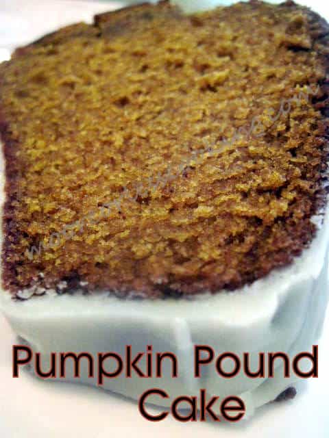 Pumpkin Pound Cake with a Maple Glaze
