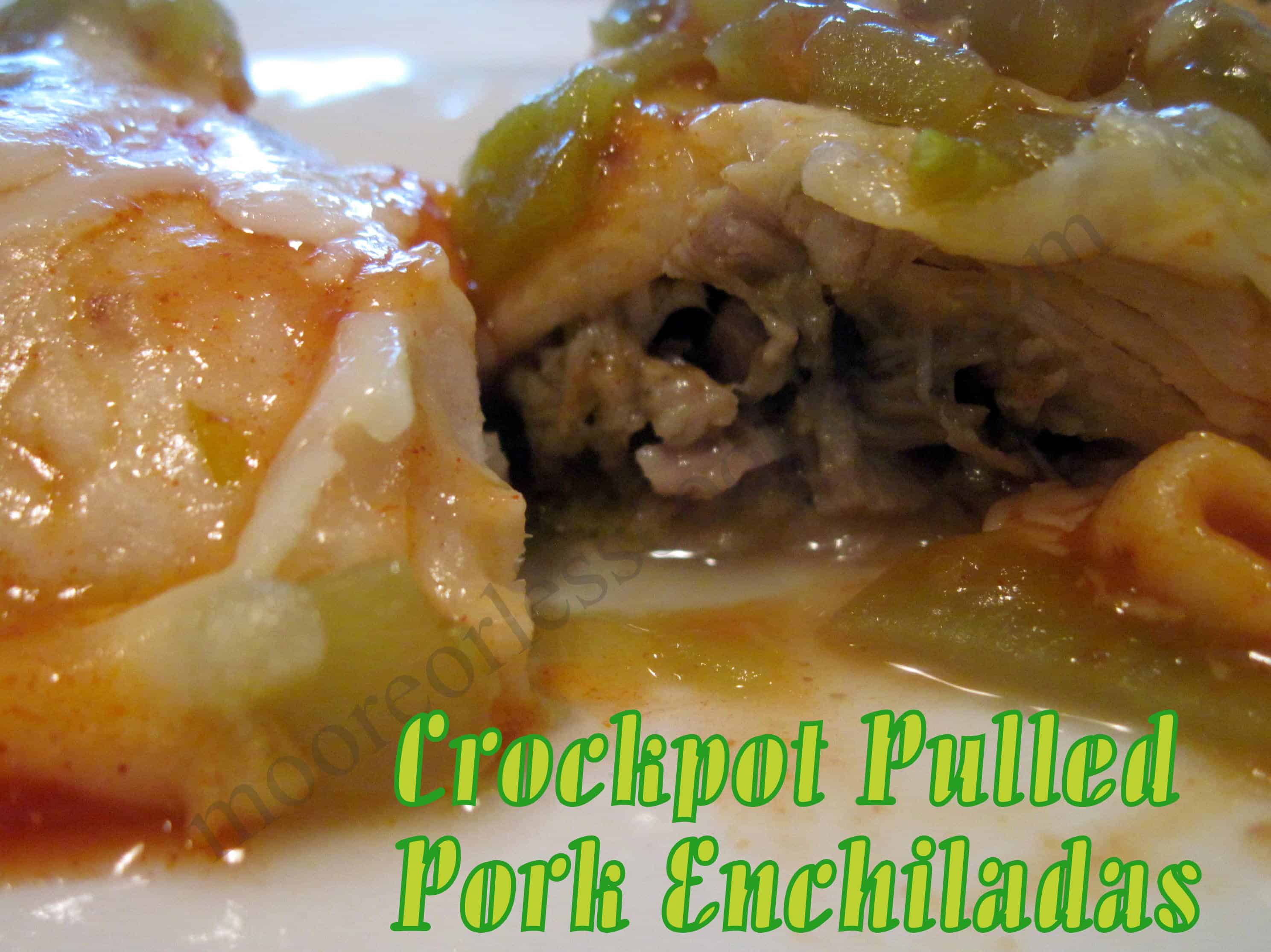 Crock Pot Pulled Pork Enchiladas