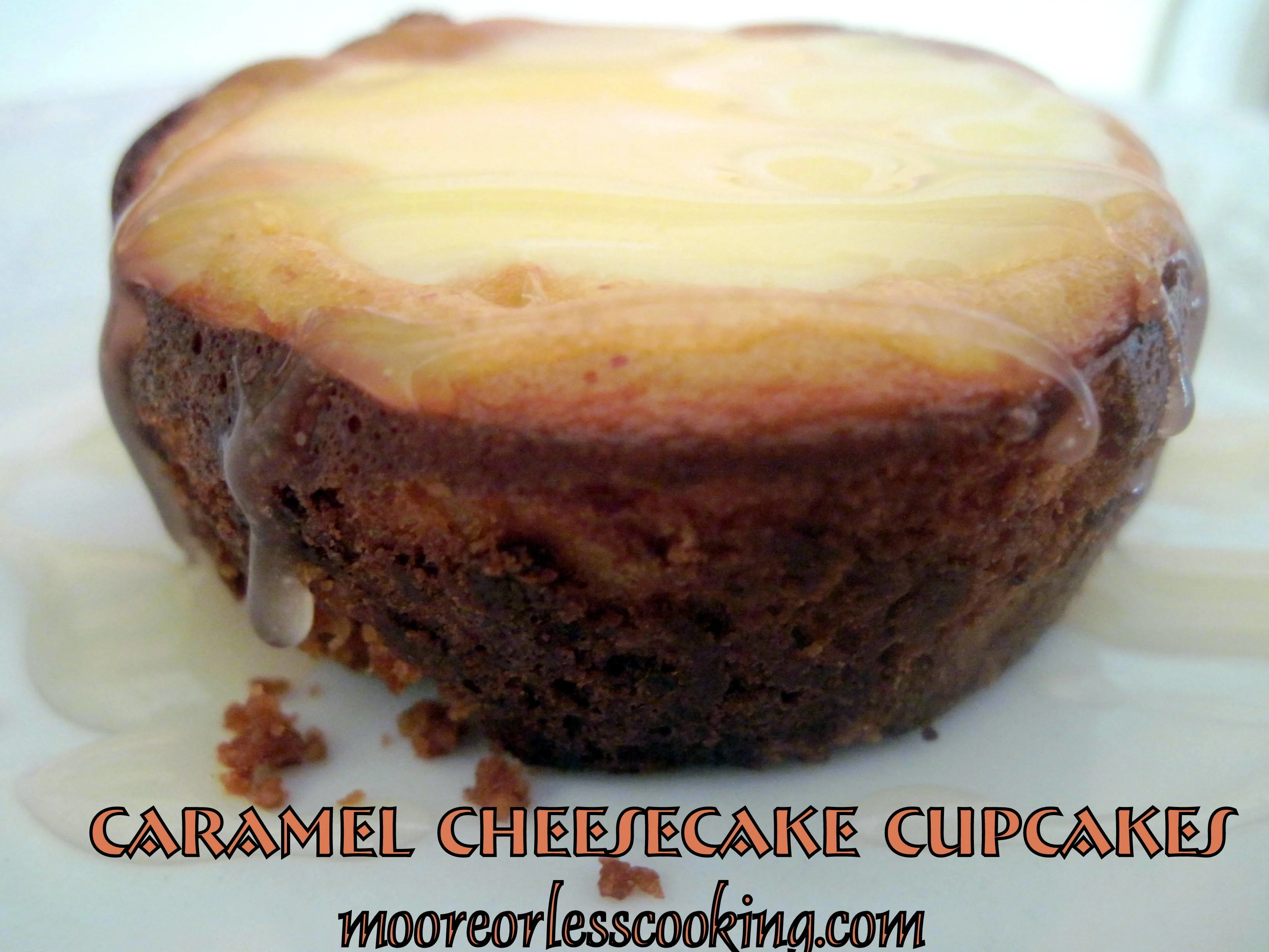 Caramel Cheesecake Cupcakes and a Cookbook GIVEAWAY!!
