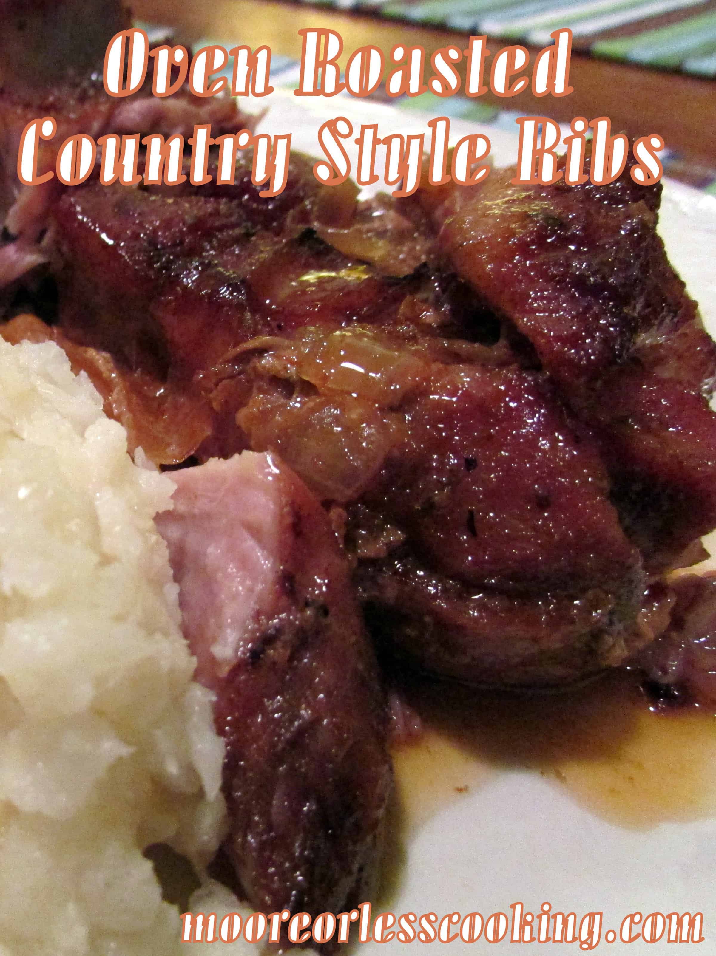 Oven Roasted Country Style Ribs and a Cookbook and Spice Giveaway