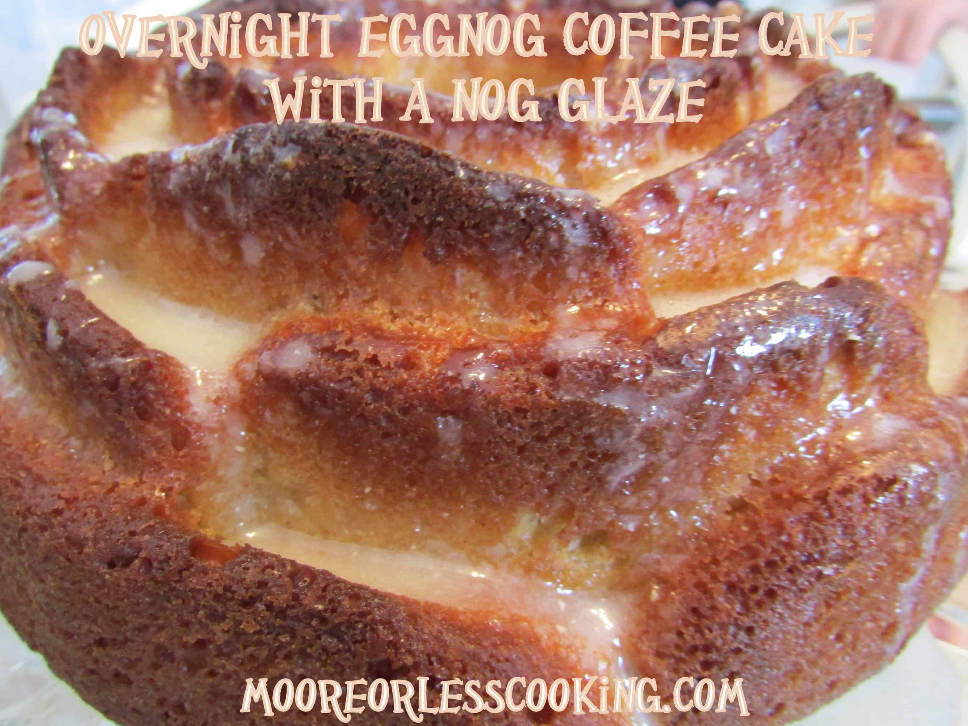 Overnight Eggnog Coffee Cake with a Nog Glaze