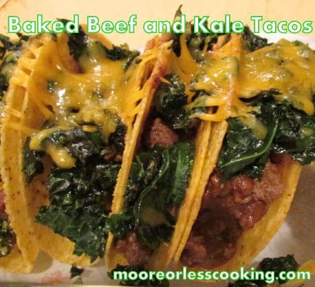 BAKED BEEF AND KALE TACOS