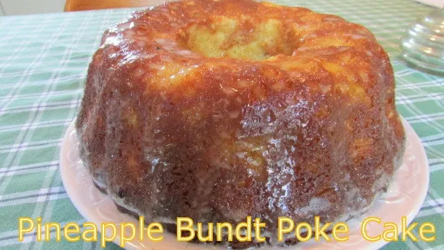 Pineapple Bundt Poke Cake