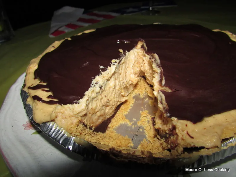 No Bake Peanut Butter Chocolate Pie