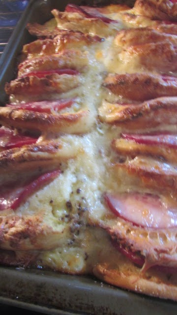 English Muffin, Ham and Egg Strata (Overnight Bake) - Moore or Less Cooking