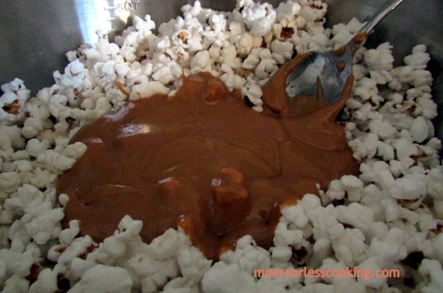 Chocolate Caramel Popcorn Balls