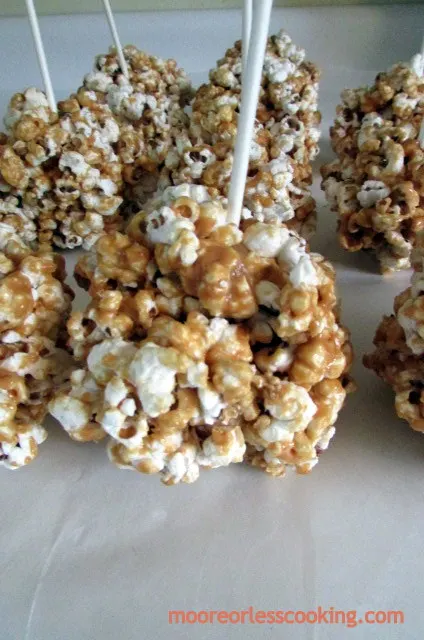 Chocolate Caramel Popcorn Balls