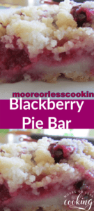 Blackberry Pie Bar