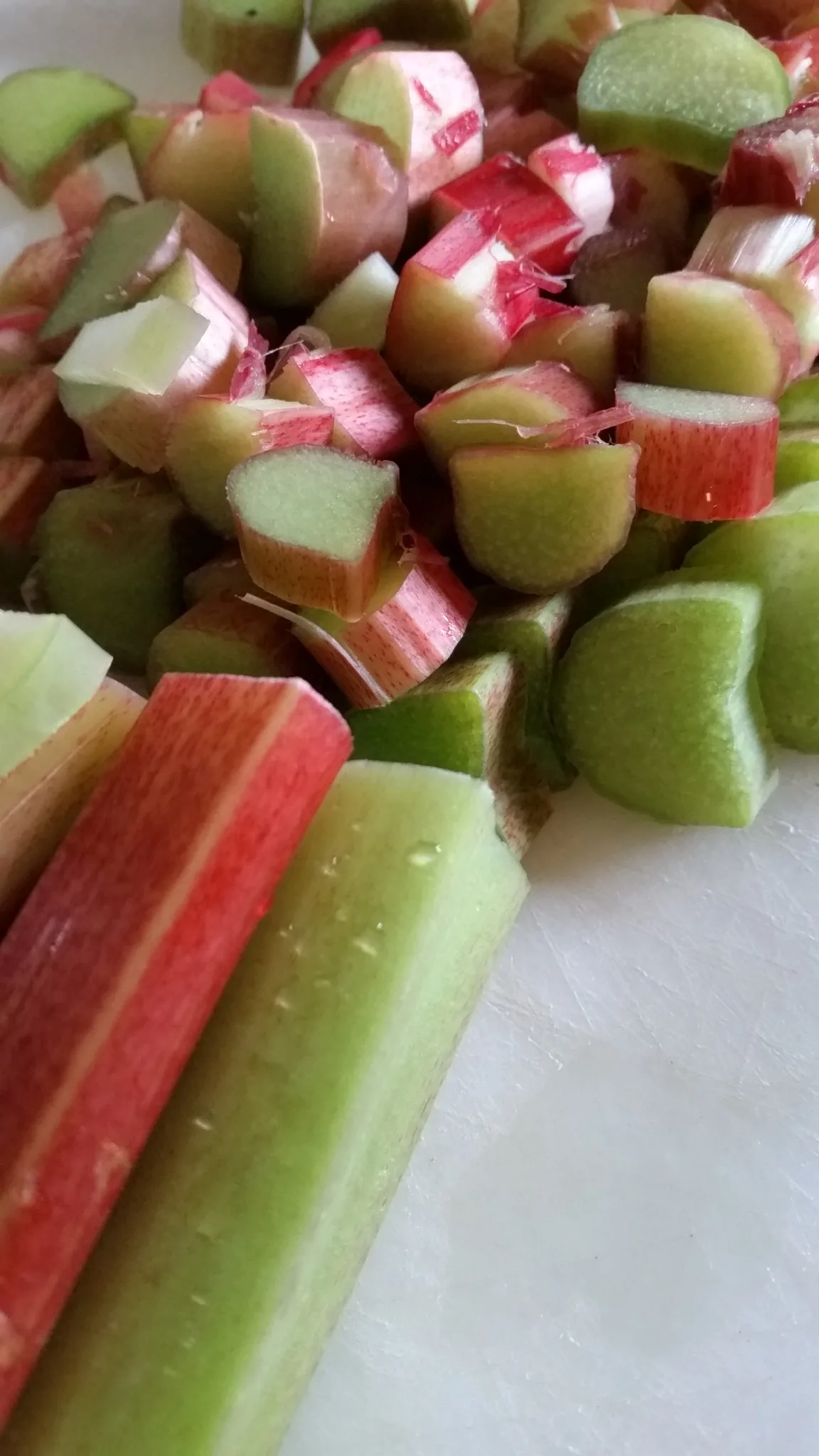 Rhubarb chopped