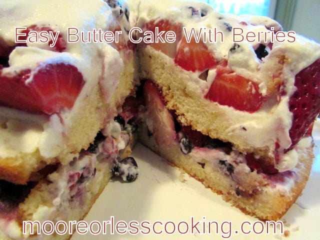 Easy Butter Cake with Berries