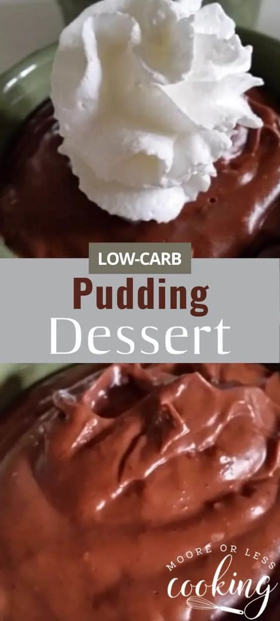 When you have that chocolate hankering and want to stick to your Low Carb diet~ Look no further! Creamy, chocolatey heavenly pudding dessert for keto low carb diet. via @Mooreorlesscook