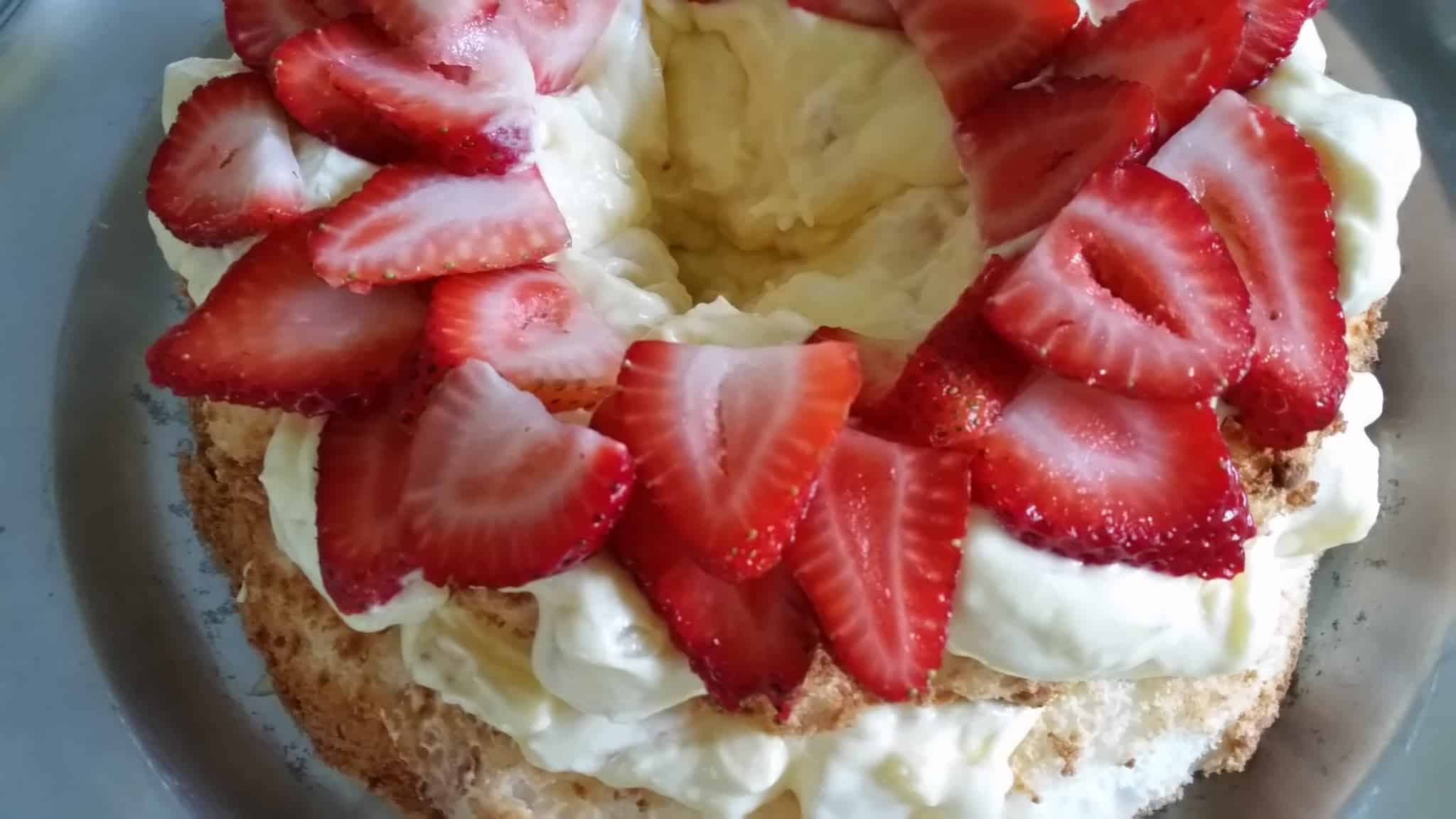 Strawberry Angel Food Dessert - Inspirational Momma