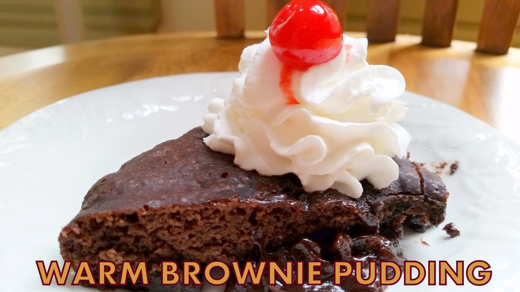 WARM BROWNIE PUDDING