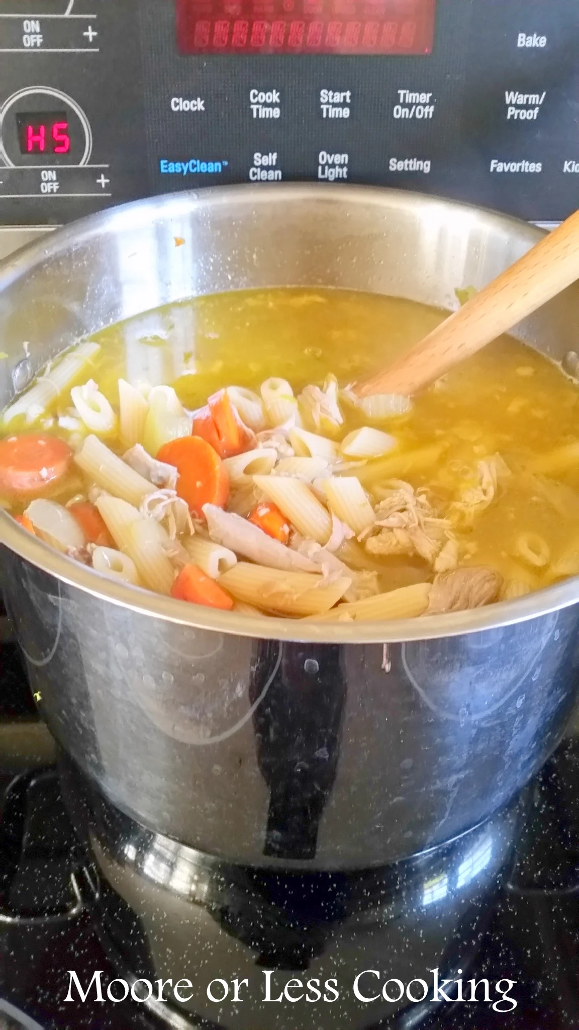 Easy Chicken Noodle Soup in Pot