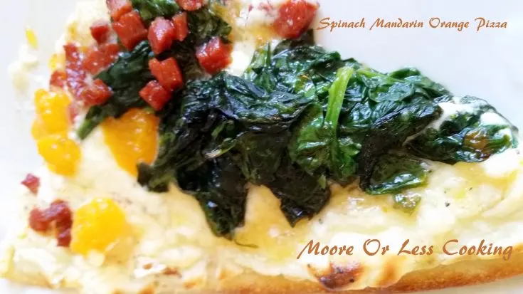 Spinach Mandarin Orange Pizza