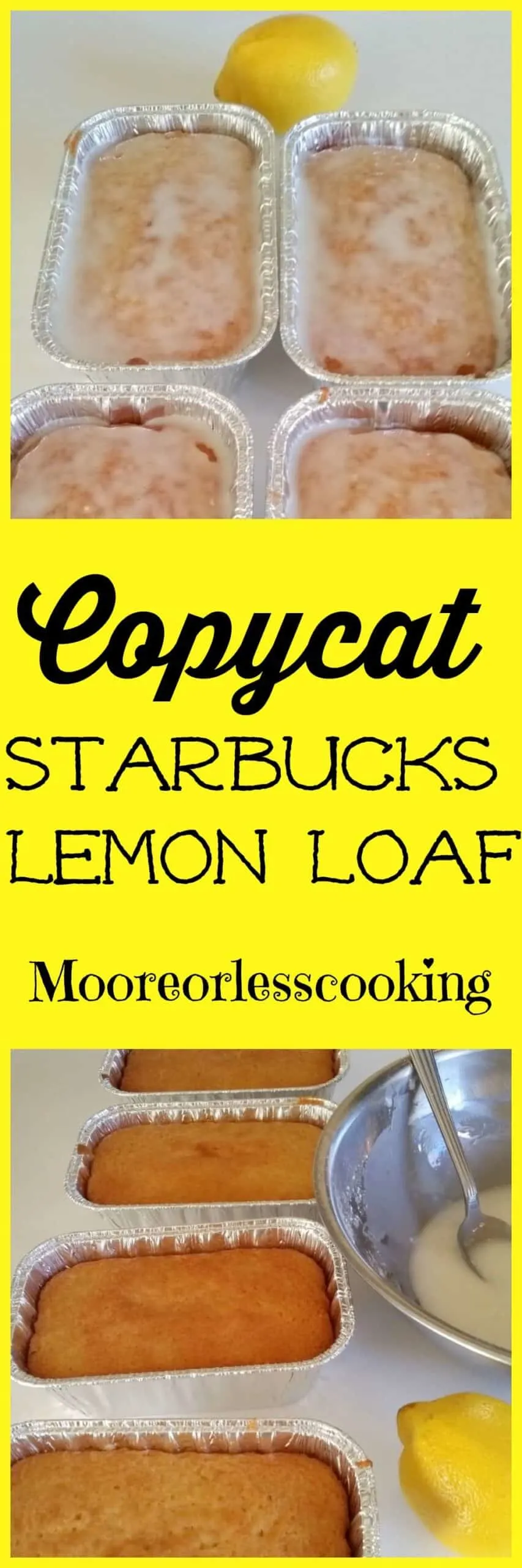 Copycat Starbucks Mini Lemon Loaves