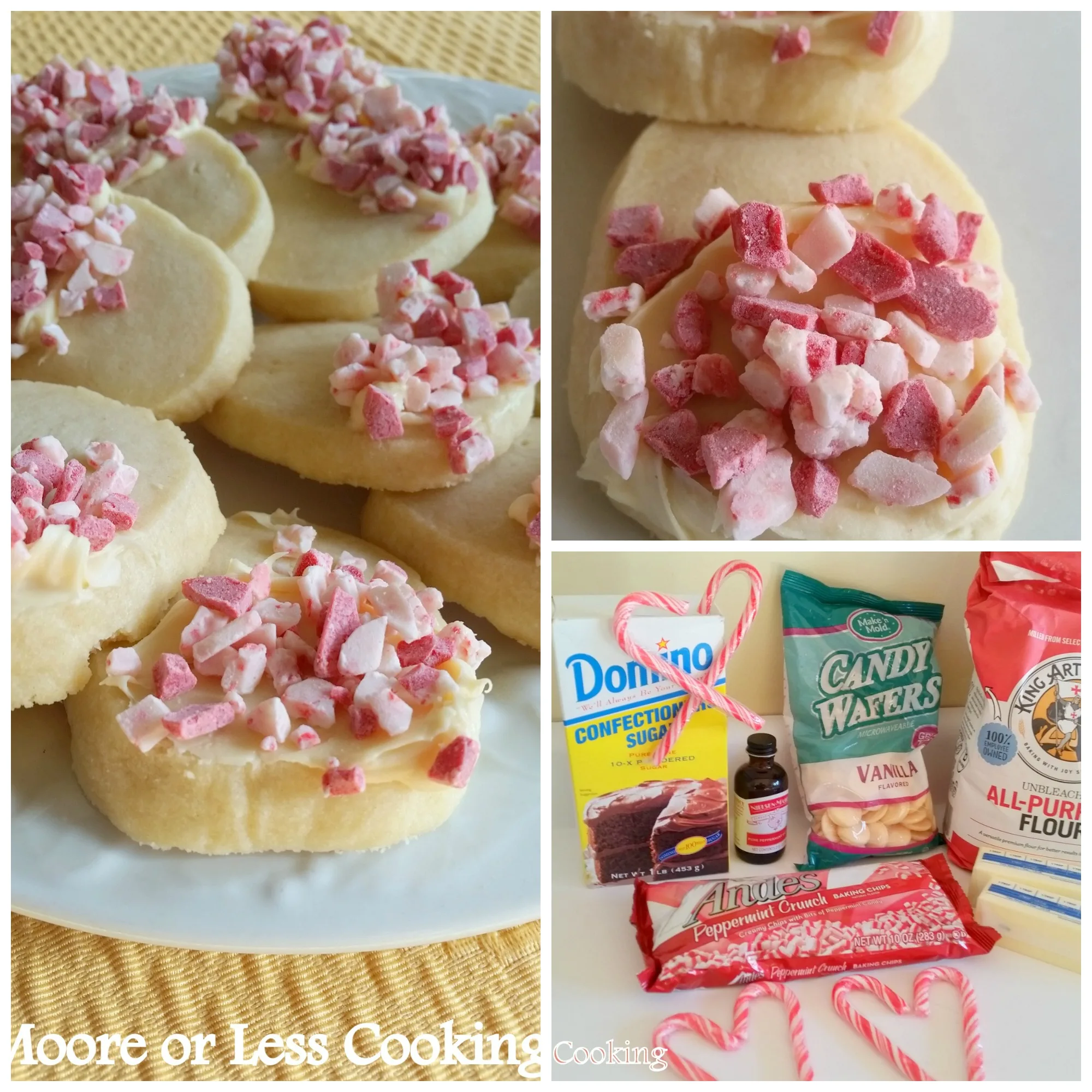 Peppermint Shortbread Cookies