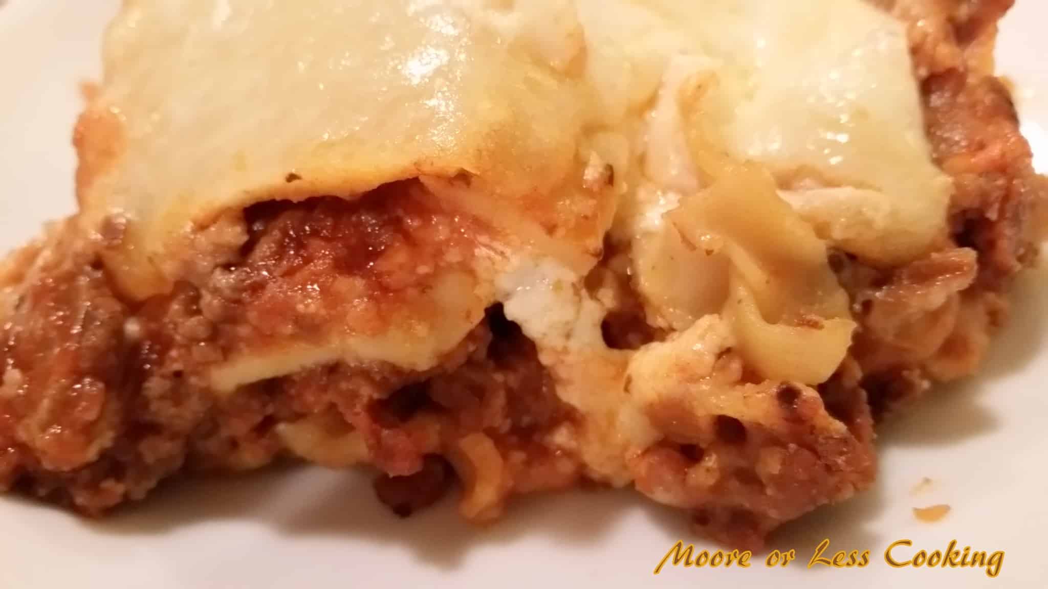 Easy Lasagna Moore Or Less Cooking