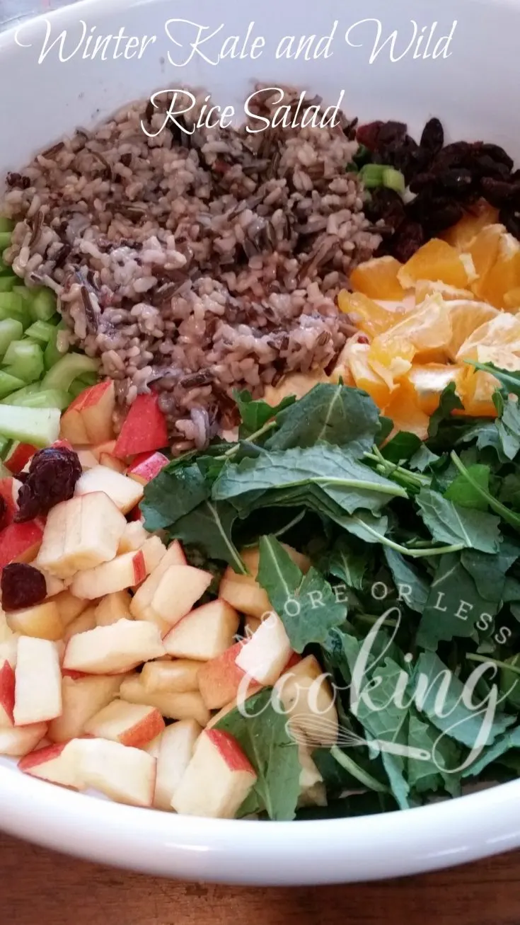 Winter Kale and Wild Rice Salad #SundaySupper