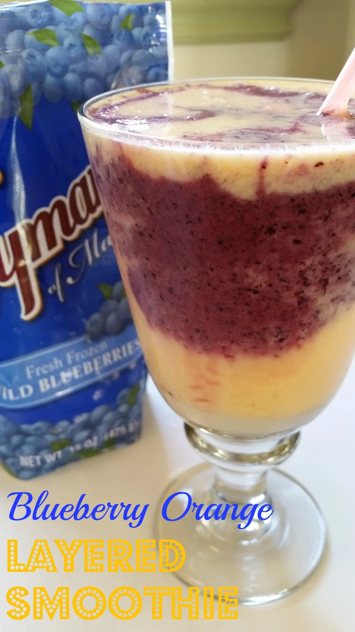 Blueberry Orange Layered Smoothie