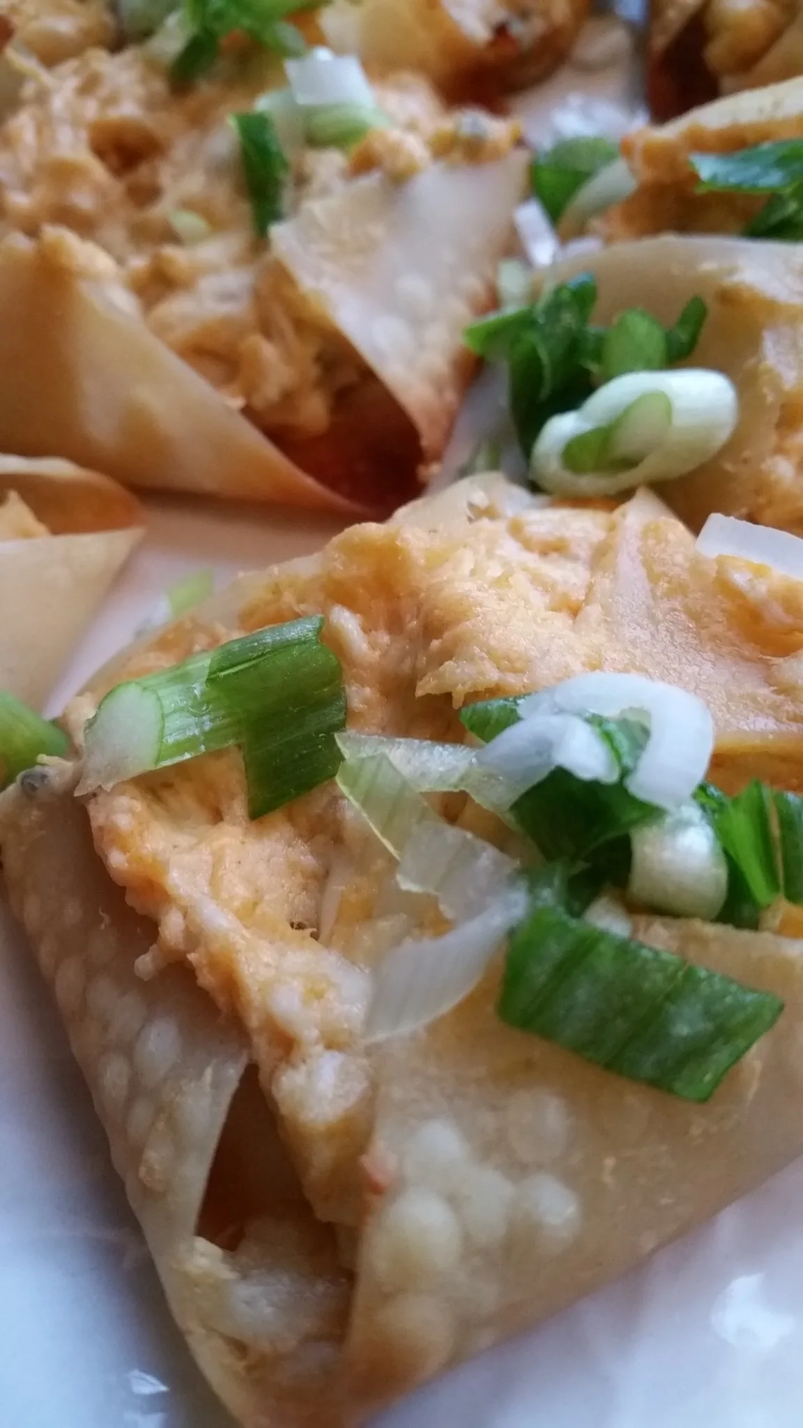 Blue Cheese & Buffalo Chicken Wonton Bites