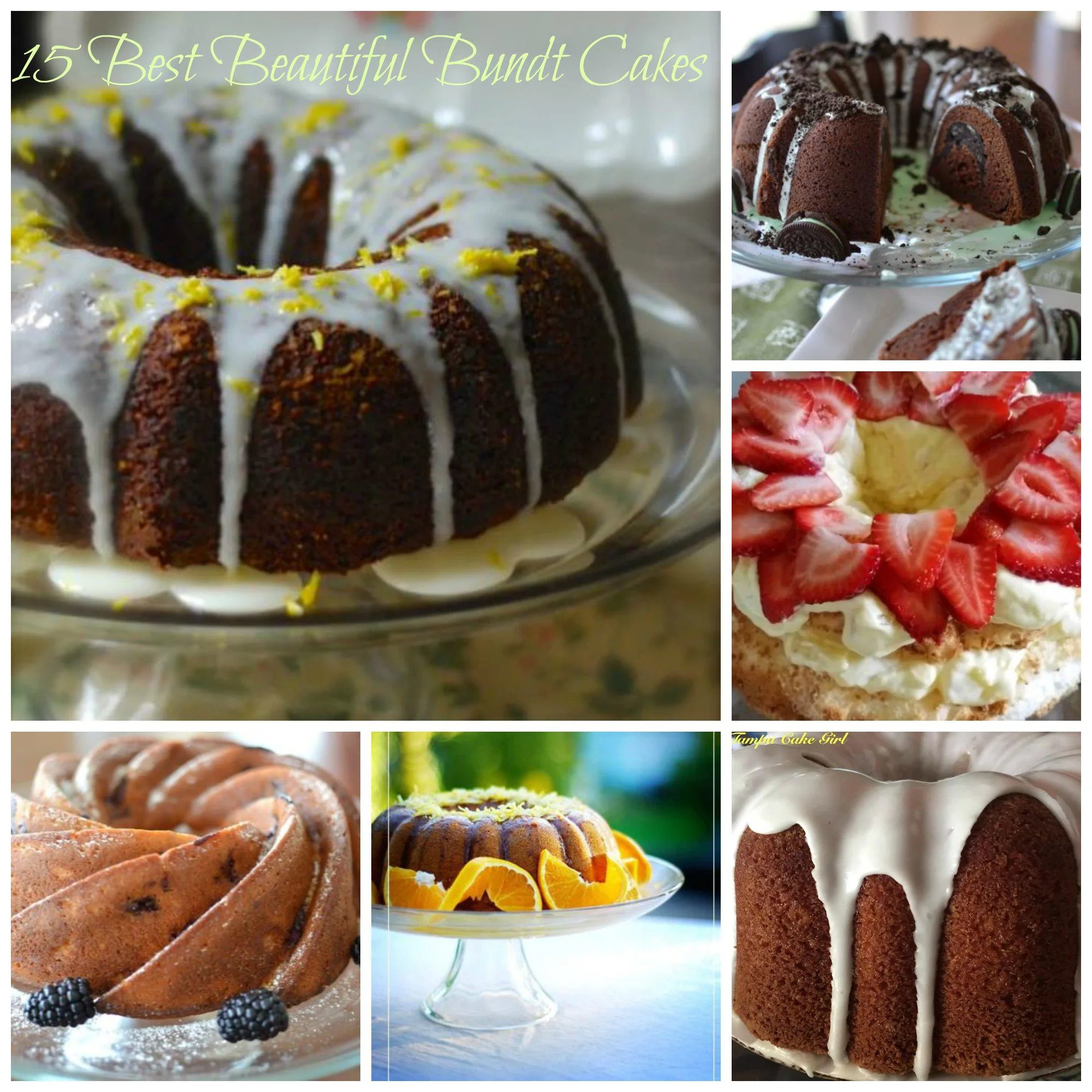 Beautiful bundt cakes