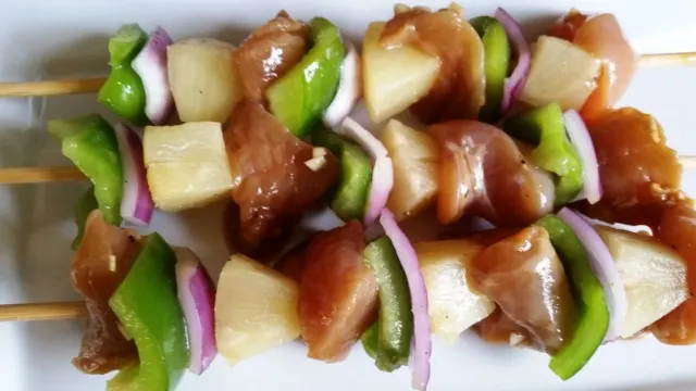 Hawaiian Chicken Kebabs