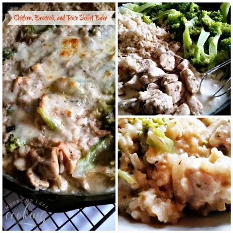 Chicken, Broccoli, and Rice Skillet Bake