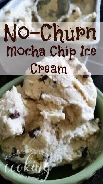 No-Churn Mocha Chip Ice Cream