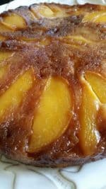 Upside-Down Peach Cake & VIDEO - Moore or Less Cooking