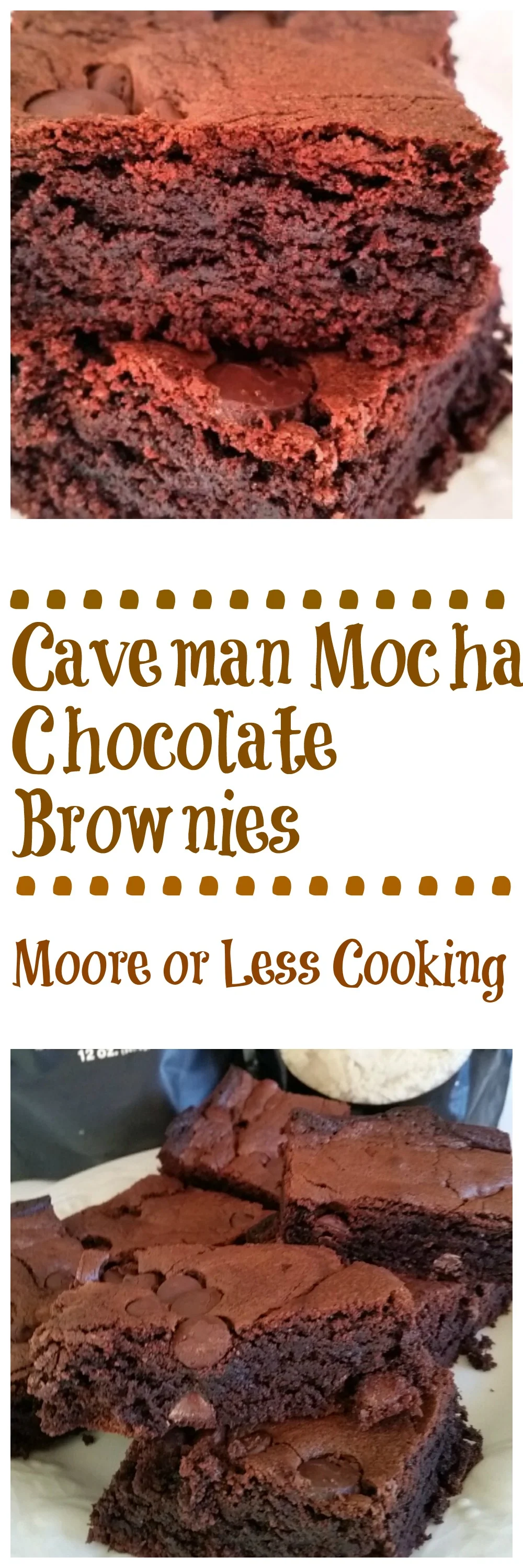 Caveman Mocha Chocolate Brownies