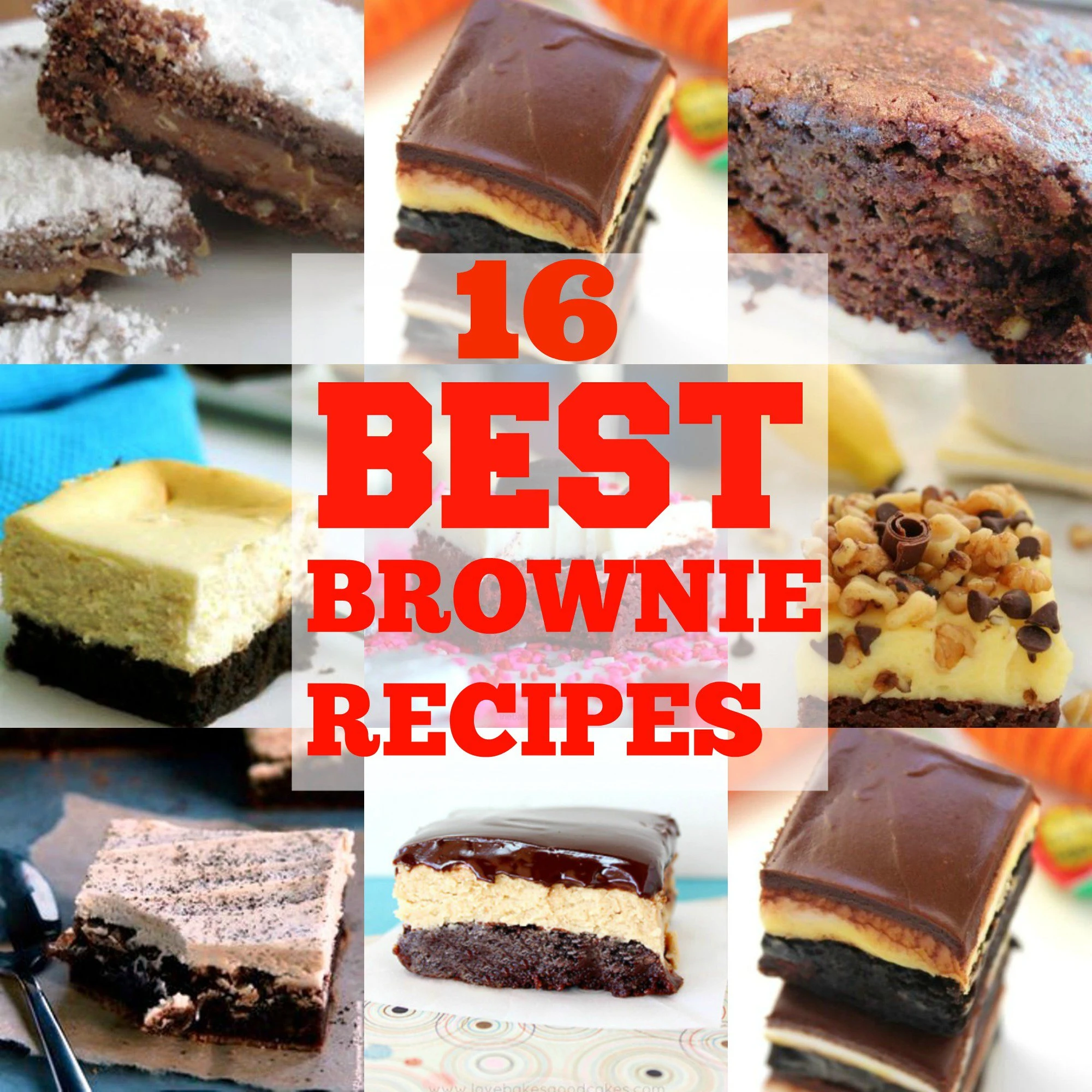 Top 16 BEST Brownie Recipes - Moore or Less Cooking