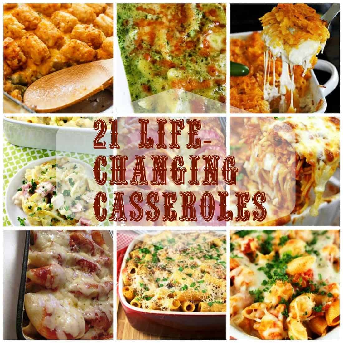 24 Life-Changing Casseroles via @Mooreorlesscook