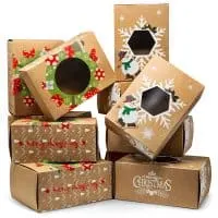 Joyousa Christmas Treat & Cookie Gift Boxes