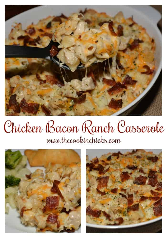 Chicken Bacon Ranch Casserole - Moore or Less Cooking