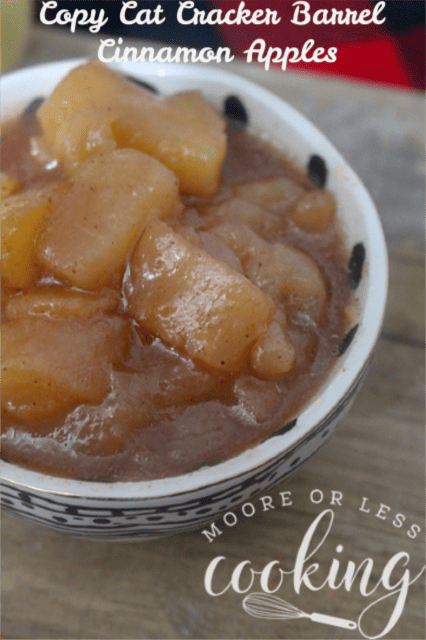 Copycat Cracker Barrel Cinnamon Apples & Video