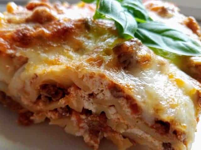 Easy Lasagna - Moore or Less Cooking