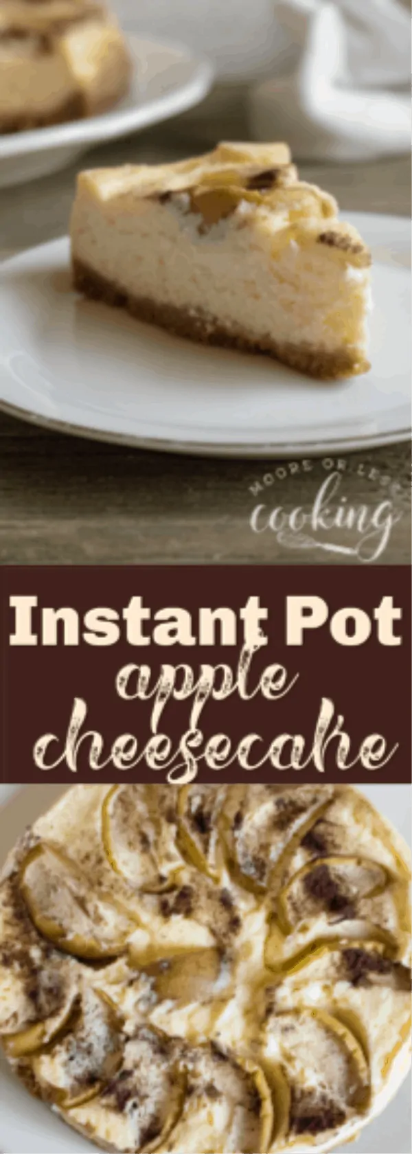 Instant Pot Apple Cheesecake