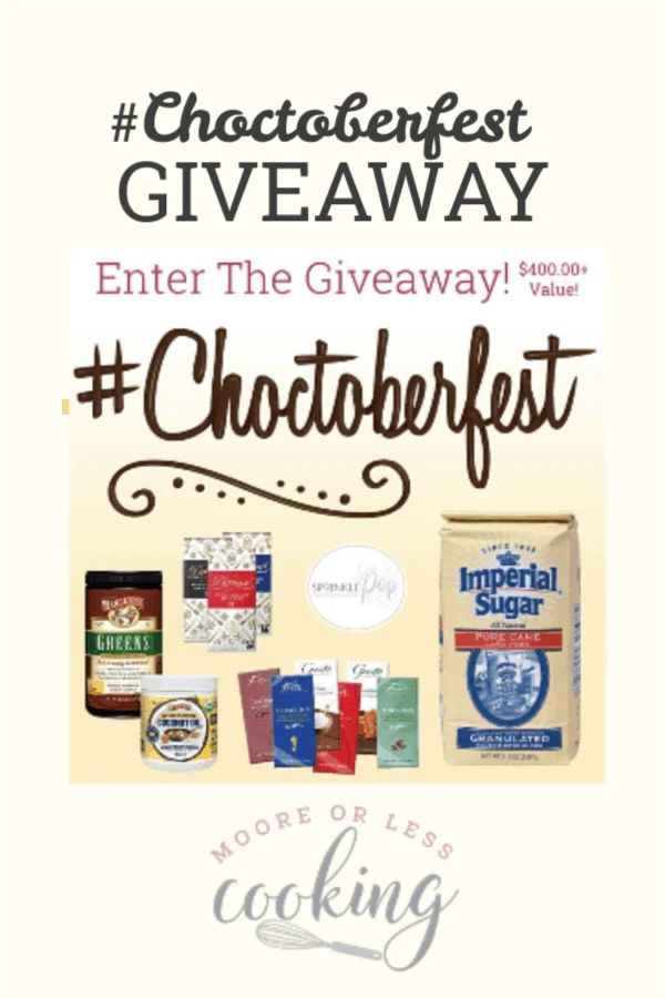 Choctoberfest Giveaway - Moore or Less Cooking