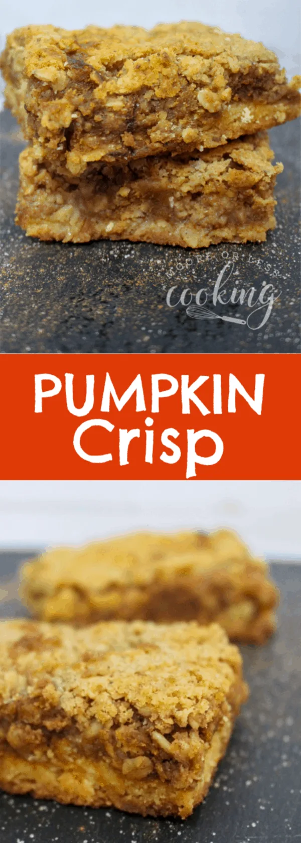 Pumpkin Crisp - Moore or Less Cooking