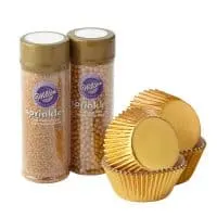 Gold Cupcake Decorating Kit