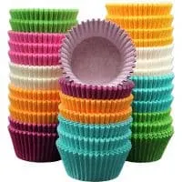Holiday Party Rainbow Paper Baking Cups