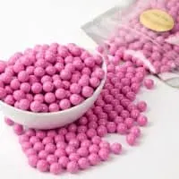 Pink Sixlets Candy