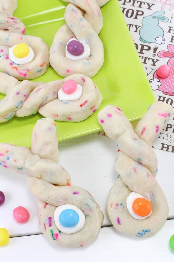 Easter Bunny Sugar Twist Cookies