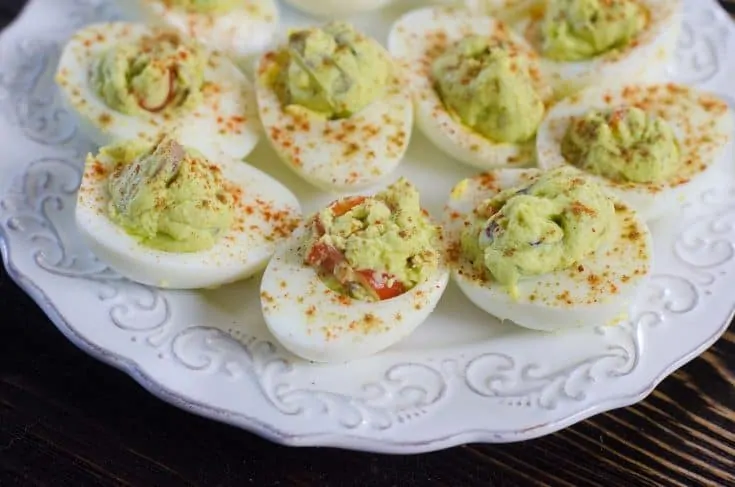 Guacamole Deviled Eggs